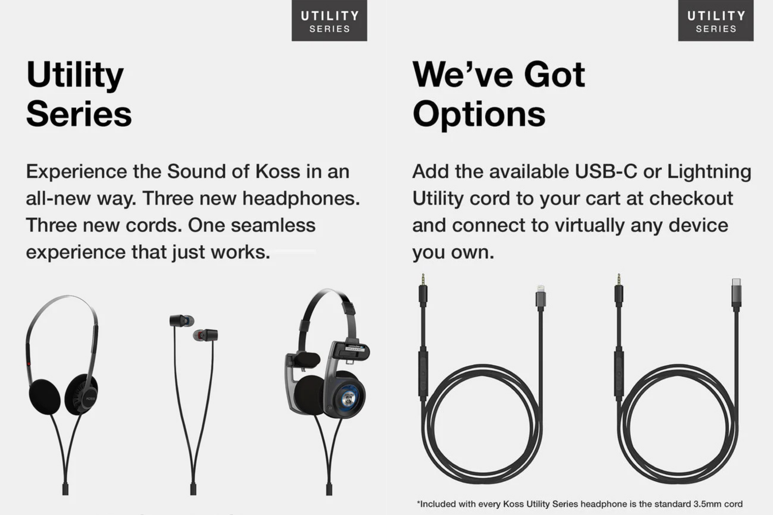 Koss KPH40 Utility – Lightweight Open-Back On-Ear Headphones with ...