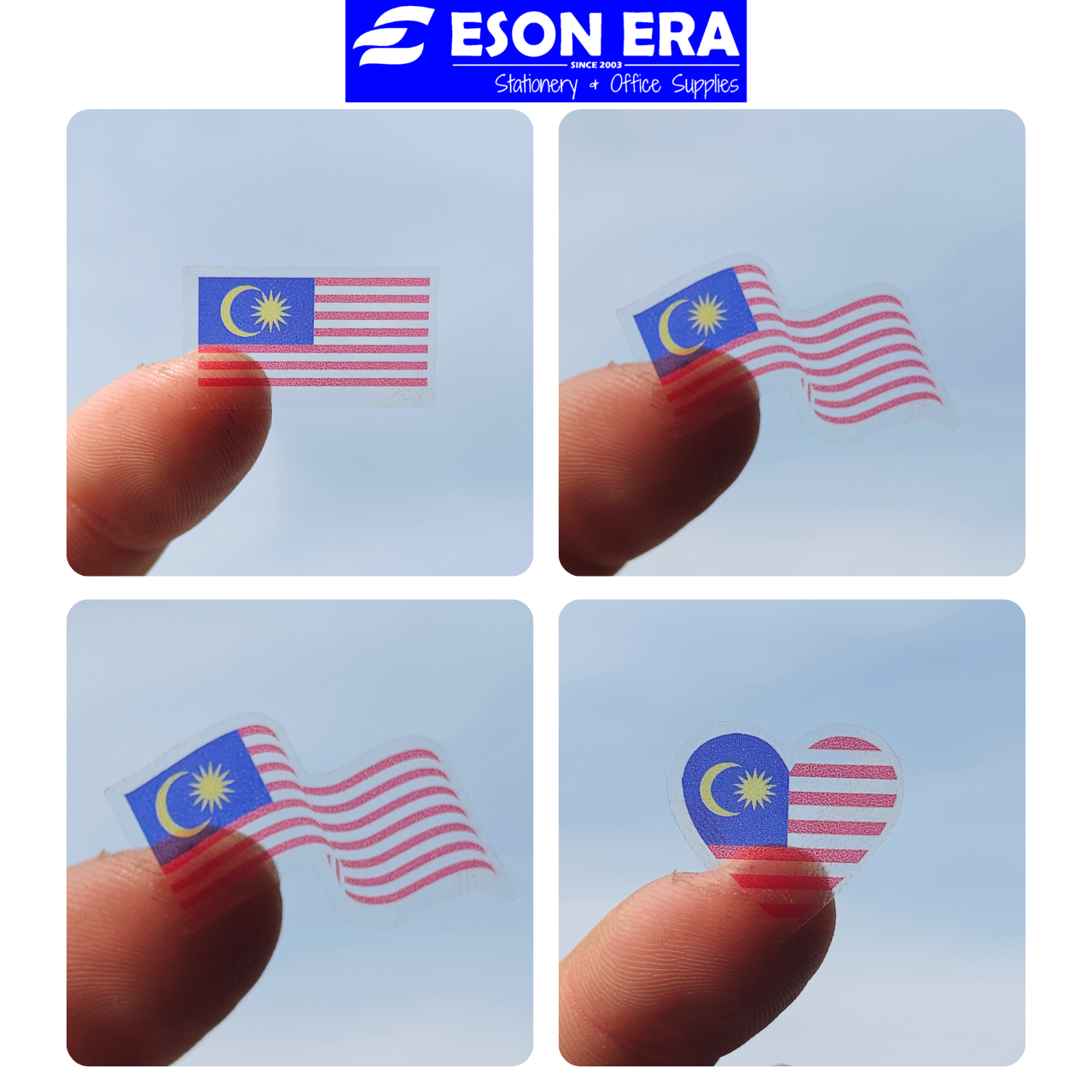 Sticker Malaysia Face Transparent Stiker Pipi Merdeka Waterproof ...