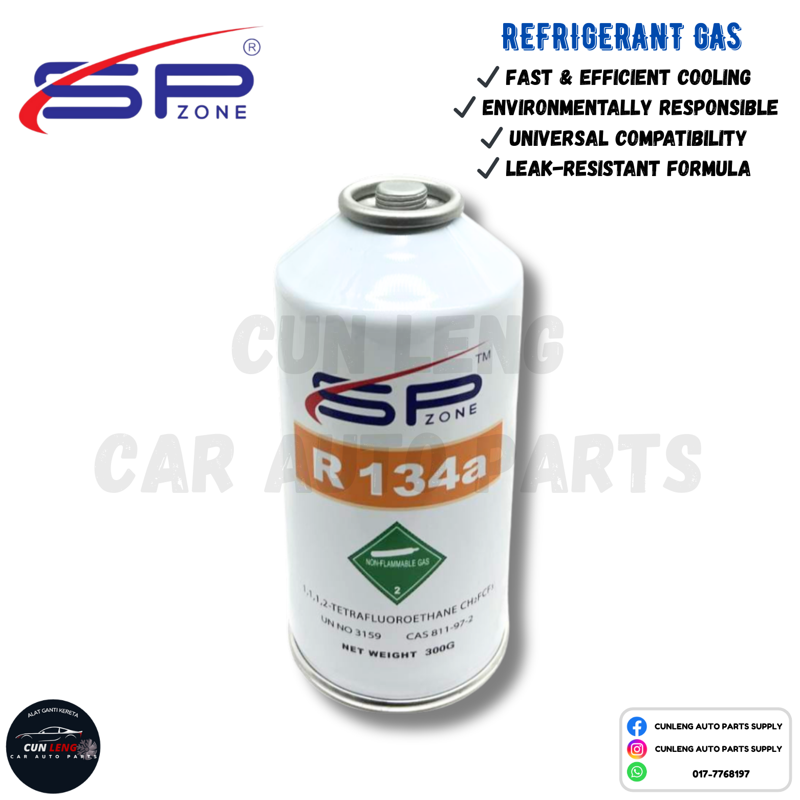 🔥 High Quality 🔥 R134a Refrigerant Gas – 300 Gram Aircond Gas Kereta ...