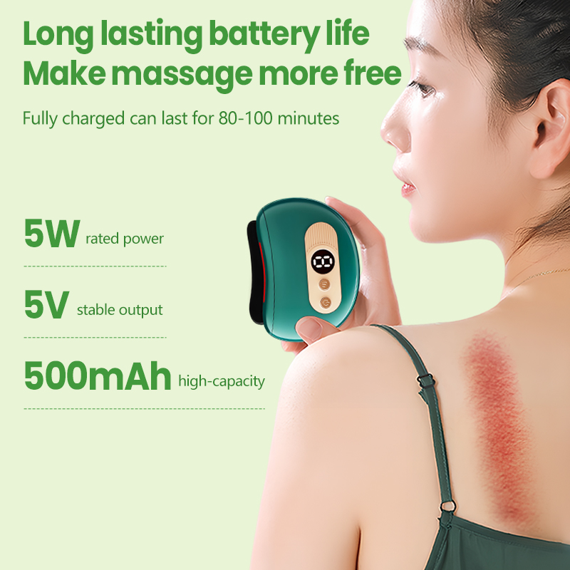 Portable Mini Electric GuaSha Scraping Board Hot Compress Body Face ...