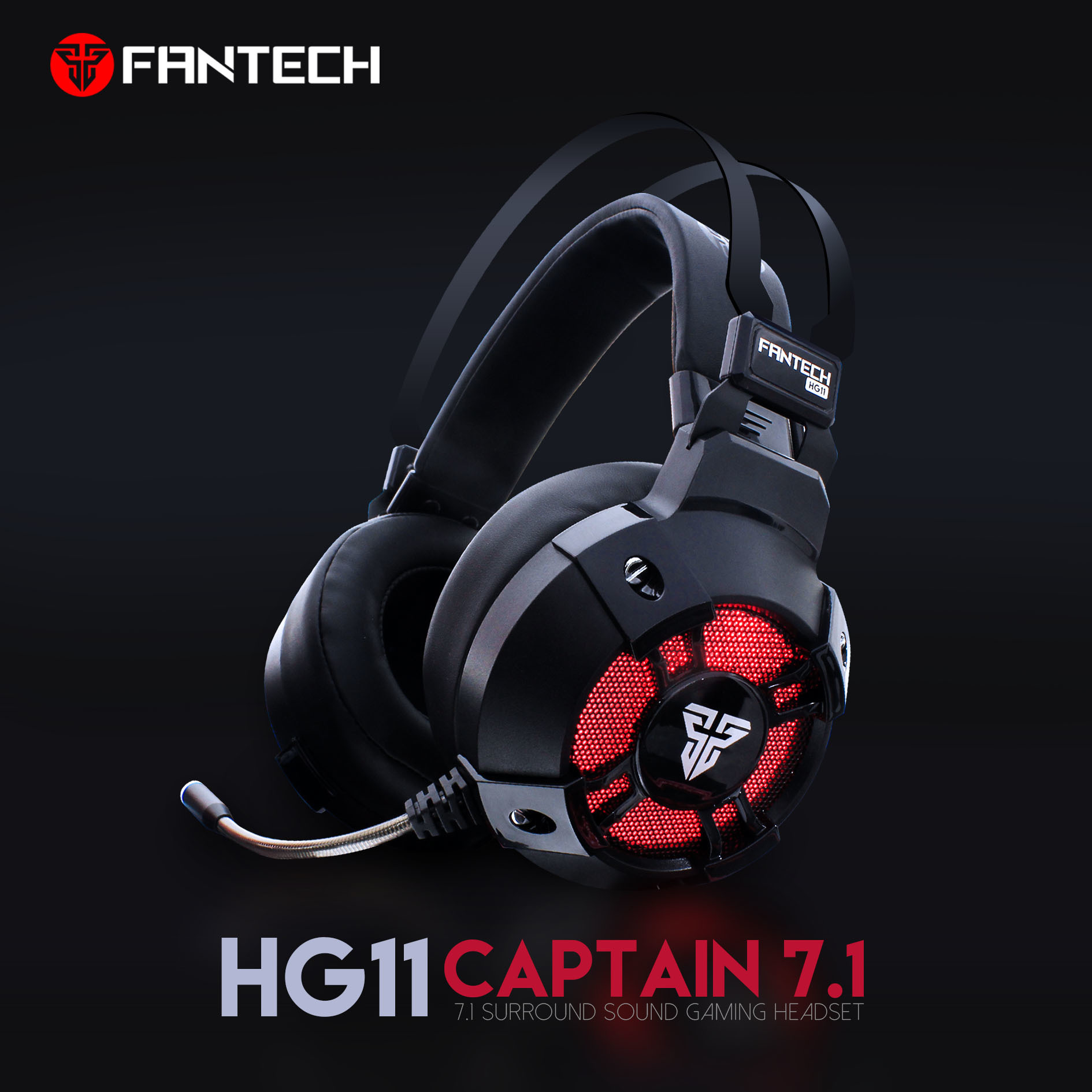 Fantech Captain 7.1 HG11 Gaming Headset | Virtual 7.1 Surround Sound ...