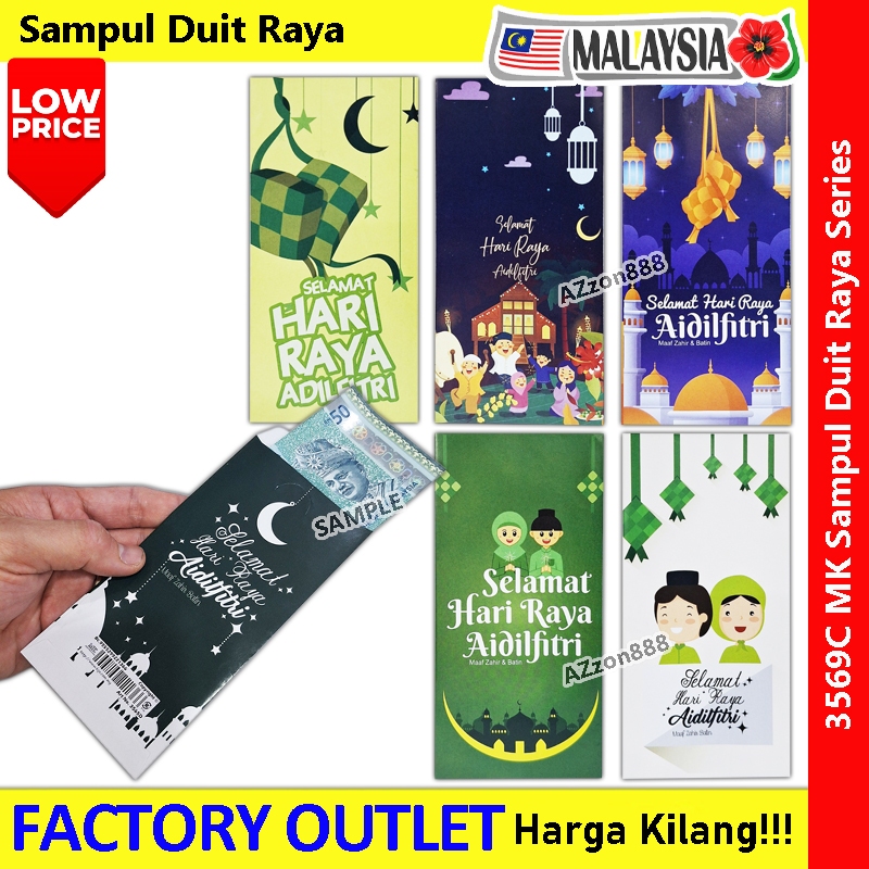 New Sampul Duit Raya X 100-Keping Ang Pao Green Envelope Bag Duit Raya ...