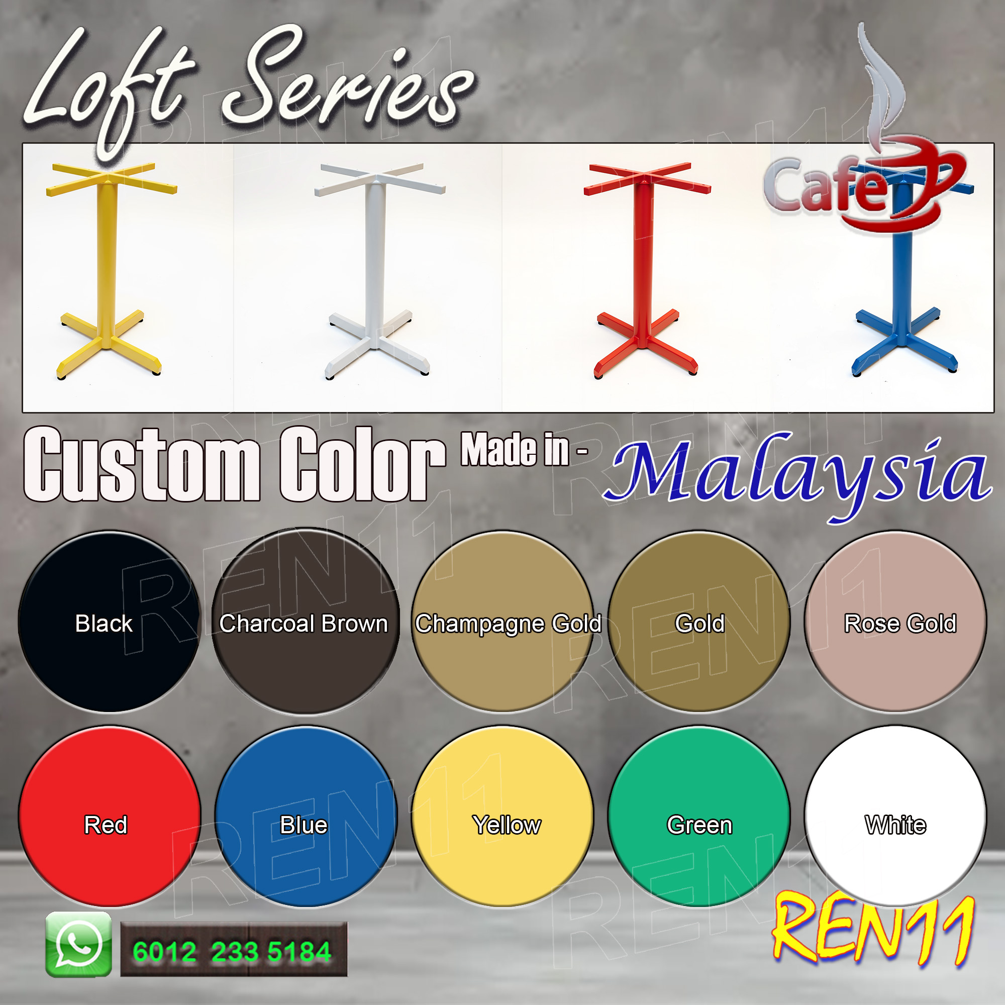 Cafe table,Table Leg, Metal Leg, Kaki besi, Kaki meja , Table Base ...