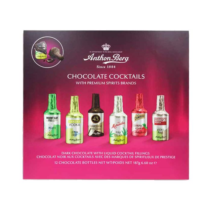 Anthon Berg Assorted / Cocktail Mini Chocolate Liqueurs Bottle 187g ...