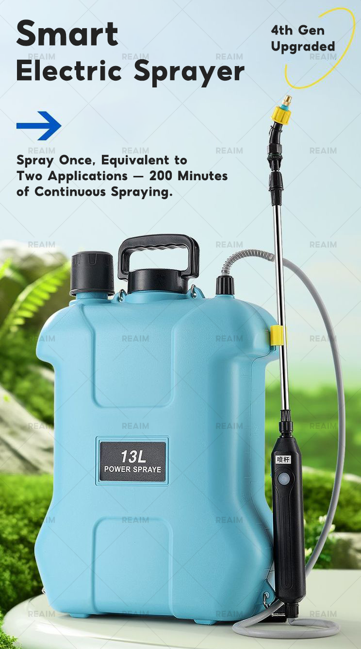 REAIM 13L Spray Pam Racun Bateri Gardening Tools Pump Tong Racun Manual ...