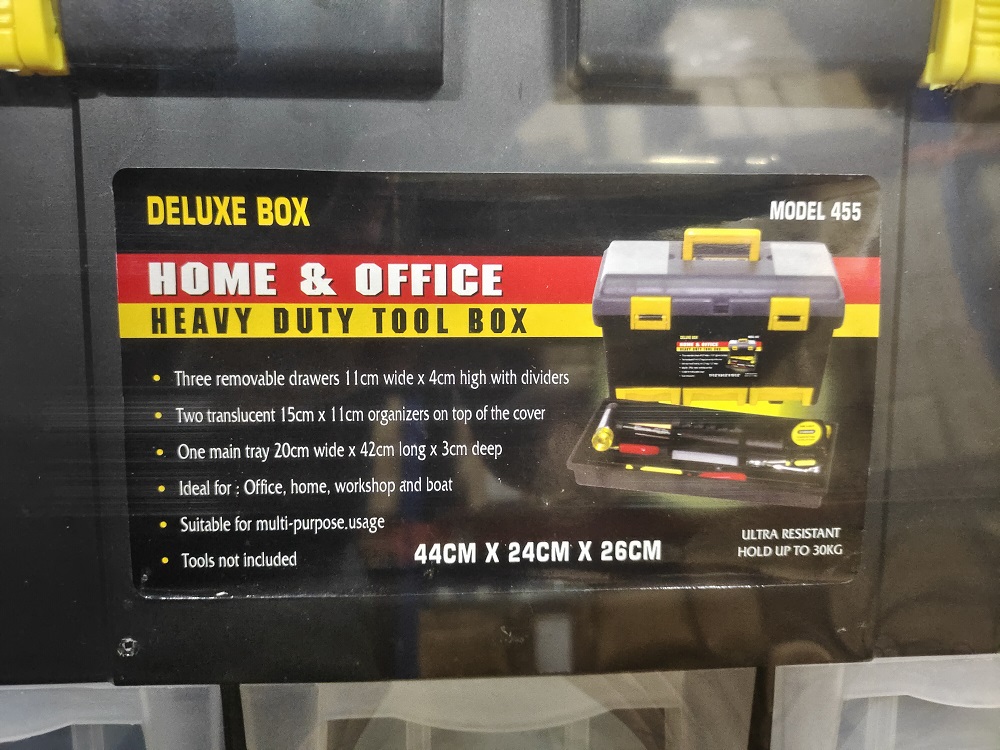 𝐇𝐨𝐦𝐞 & 𝐎𝐟𝐟𝐢𝐜𝐞 Heavy Duty Tool Box Deluxe Box Kotak Alatan Penyimpan 工具箱 ...