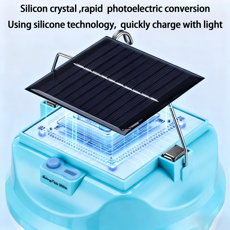 Solar Charge LED Light 2in1 Emergency Lamp Camping Light 350W Lampu ...