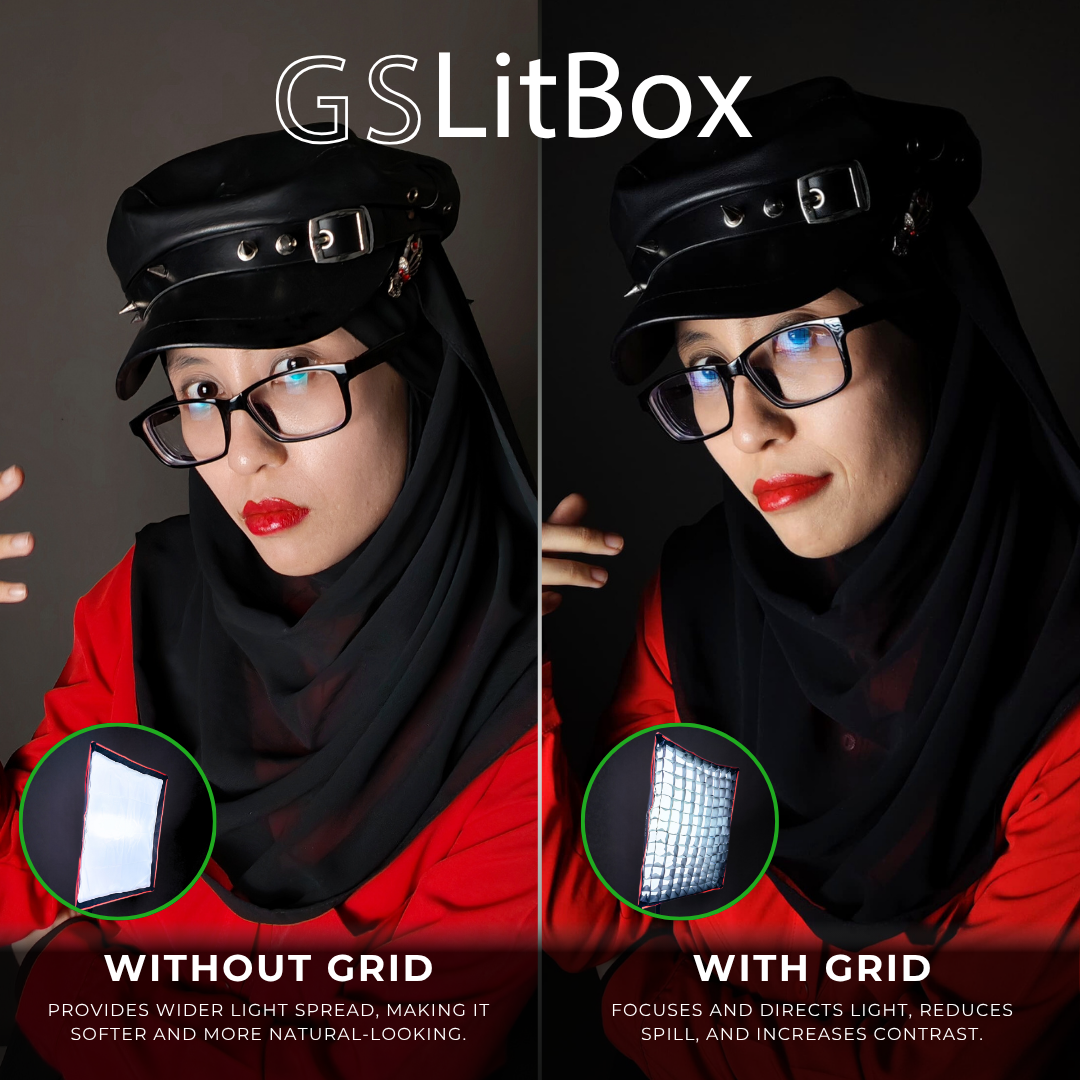 GS LitBox Continuous Lighting Softbox Lightbox Kit LED Video Photo ...