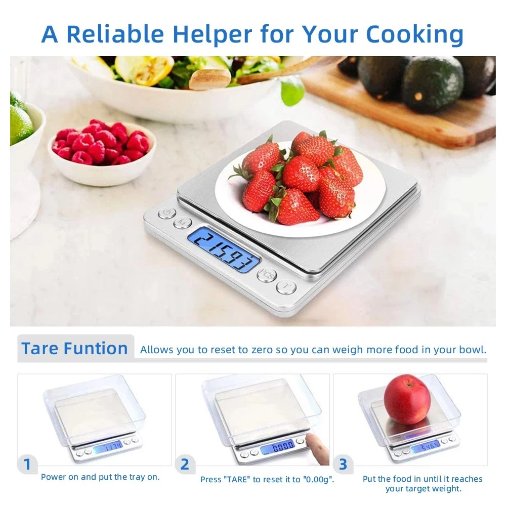 Five-year warranty Digital Kitchen Scale High Precision for Weight Loss ...