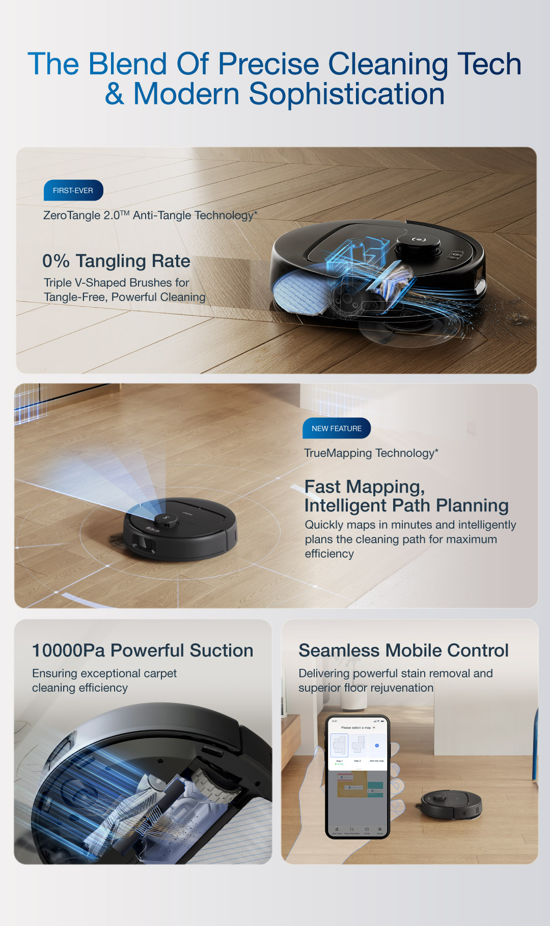 [NEW] ECOVACS DEEBOT N30 Robot Vacuum | 10,000PA | ZeroTangle 2.0 Pet ...