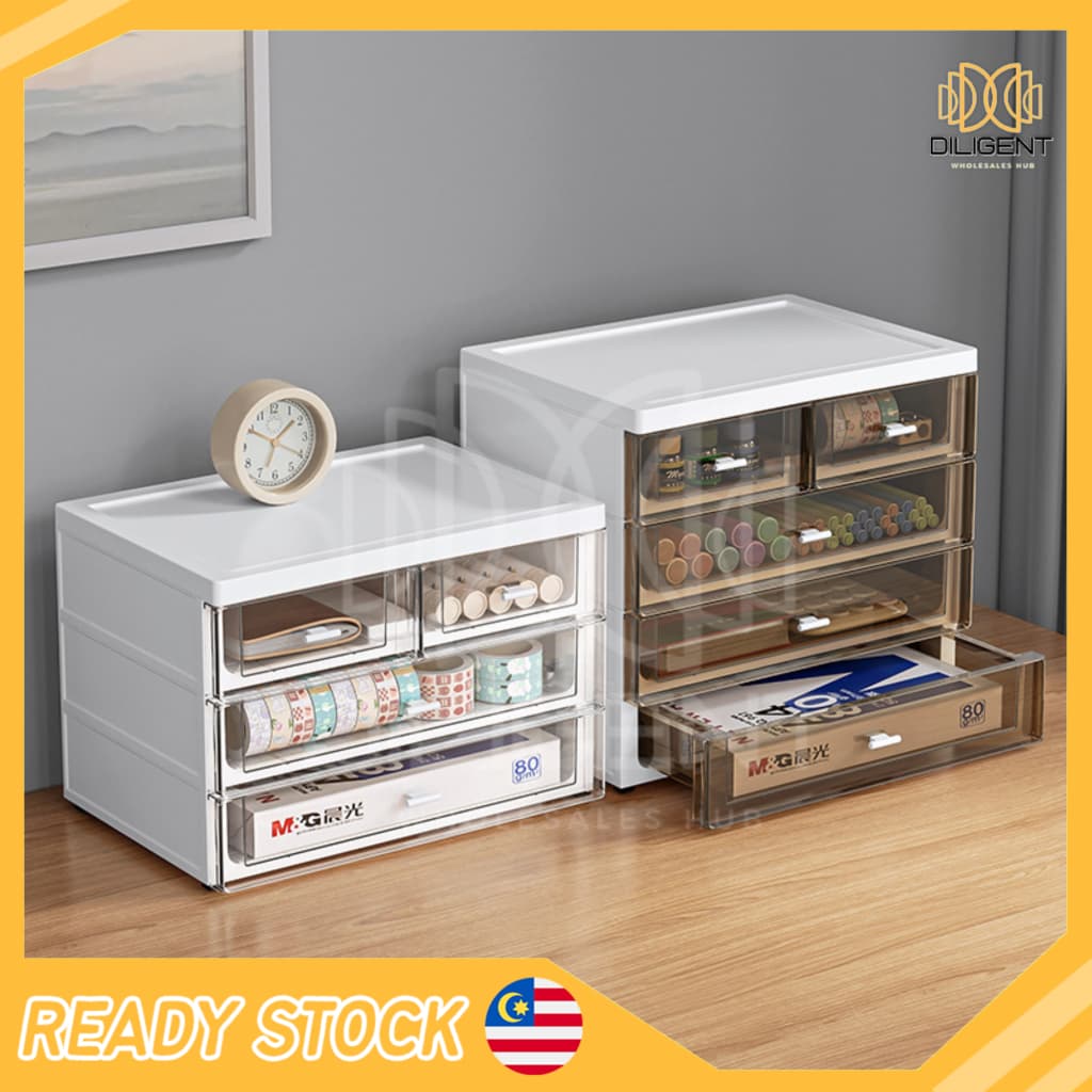 【D384】Multi-Layer Desktop Storage Box Large Capacity Drawer Type ...