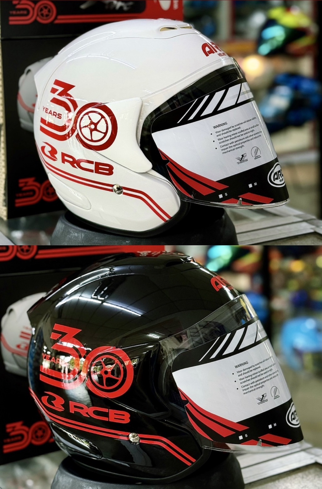 ARC Ritz RCB 30th Anniversary Limited Edition Helmet | Shopee Malaysia