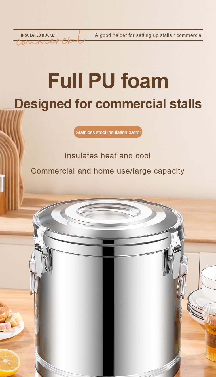 Stainless steel Ice/Hot bucket insulation bucket/Food grade insulation ...