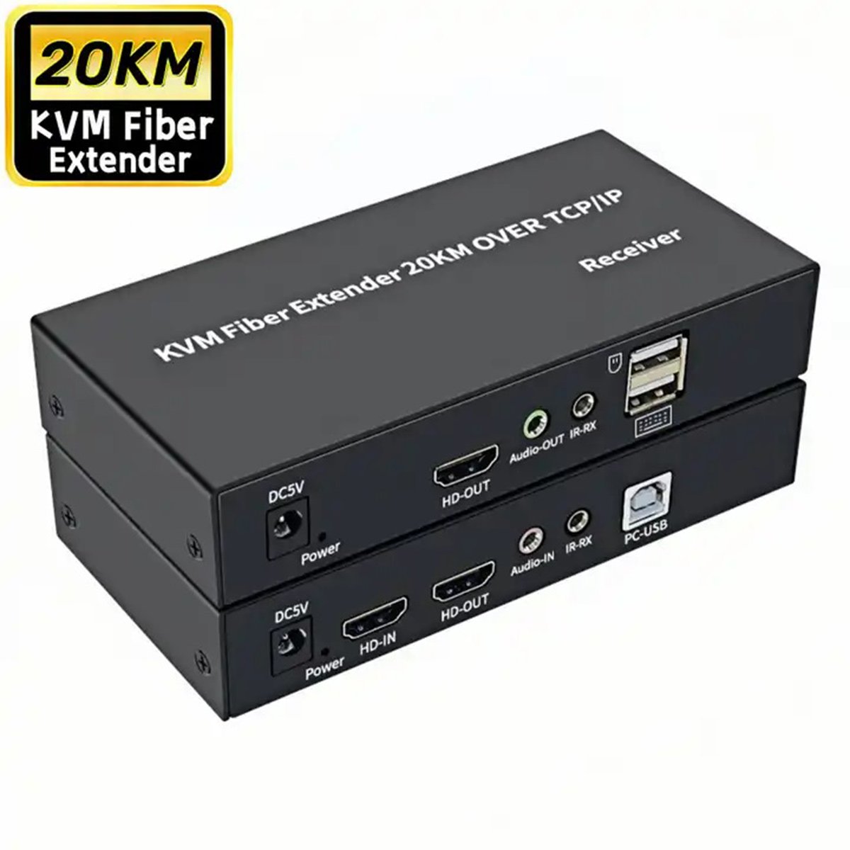 HDMI KVM Fiber Extender 20KM (HKF20) – TCP/IP Audio & Video Transmitter ...