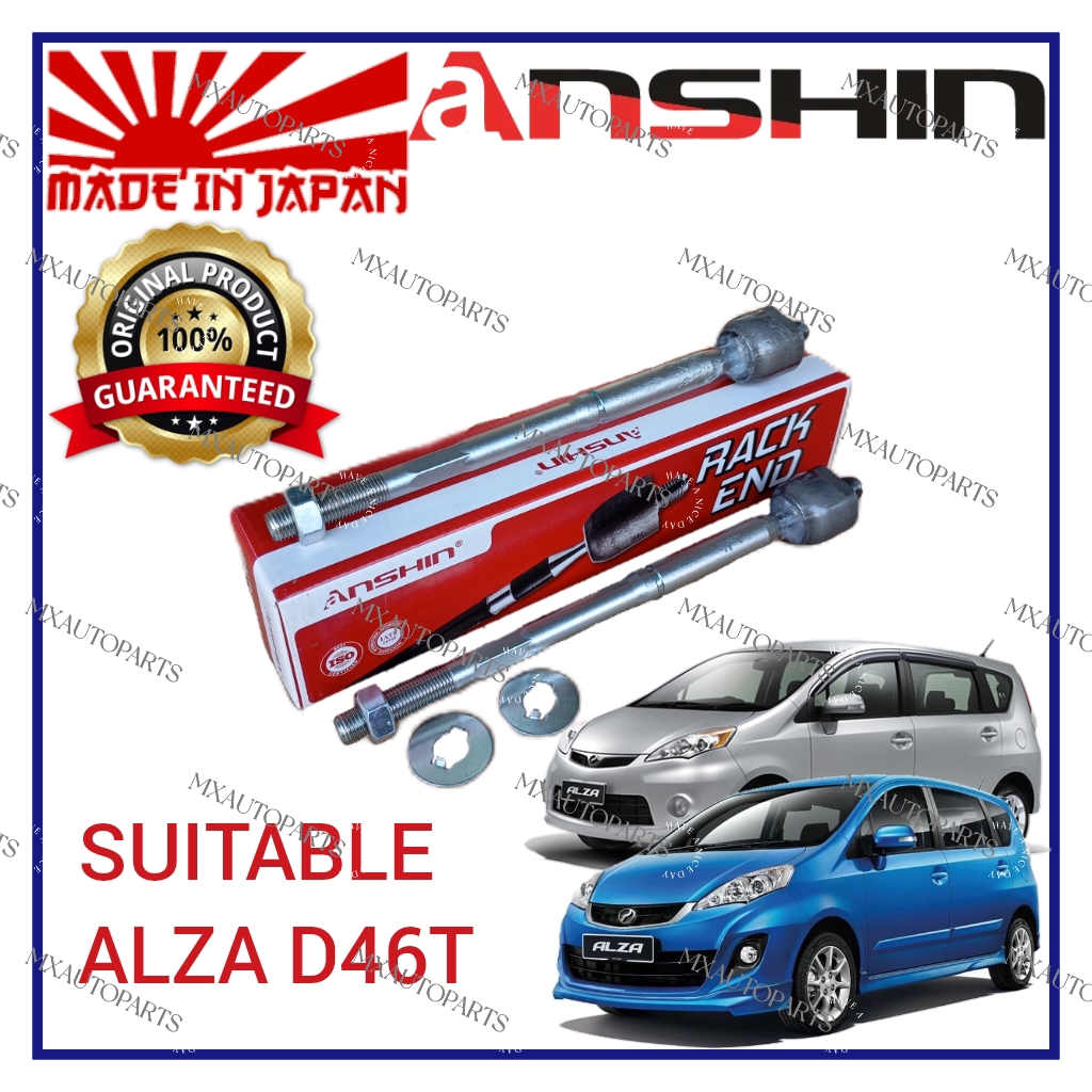 ORIGINAL ANSHIN JAPAN RACK END PERODUA ALZA D46T 09-18Y RACK END SET ...