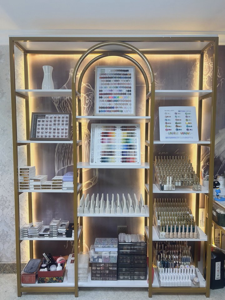 Luxury Display Rack Rack Paparan With Led Lighting Storage Rack Multi ...