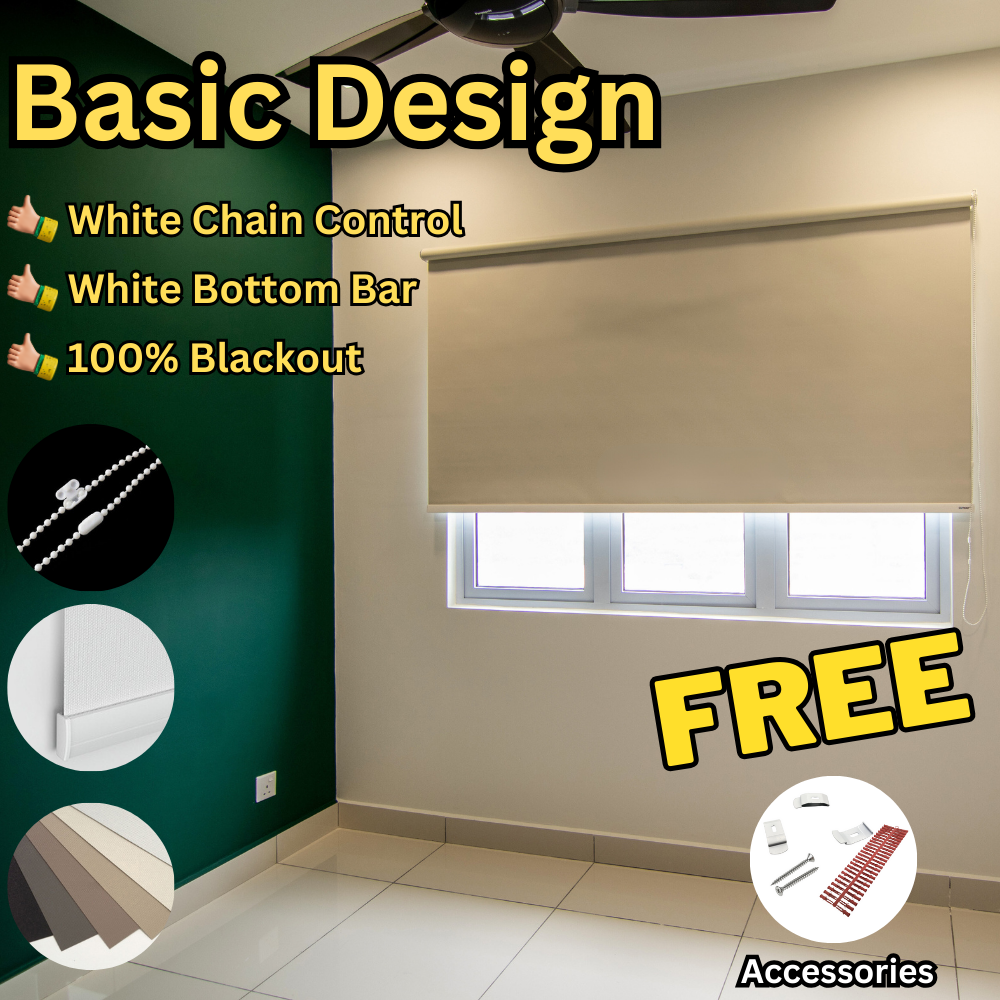 TheBlindSpot CUSTOM MADE 100% Blackout Roller Blind Sunblock PVC Blind ...