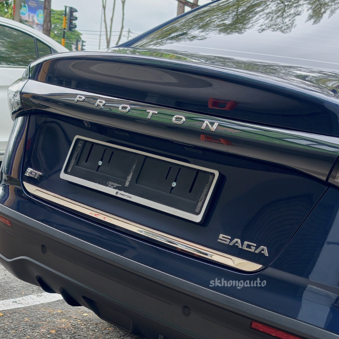 proton saga mc3 2025-2026+ car tail gate trim garnish chrome stainless ...