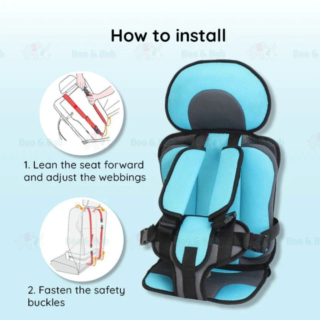 Boo&Bub Kids Portable Car Seat Car Safety Seat For Child Baby Portable ...