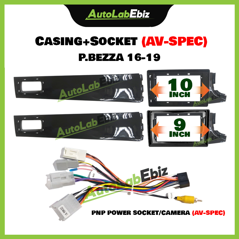 Perodua Bezza 2016-2019 - 9/10 inch Casing Android with Power Socket ...