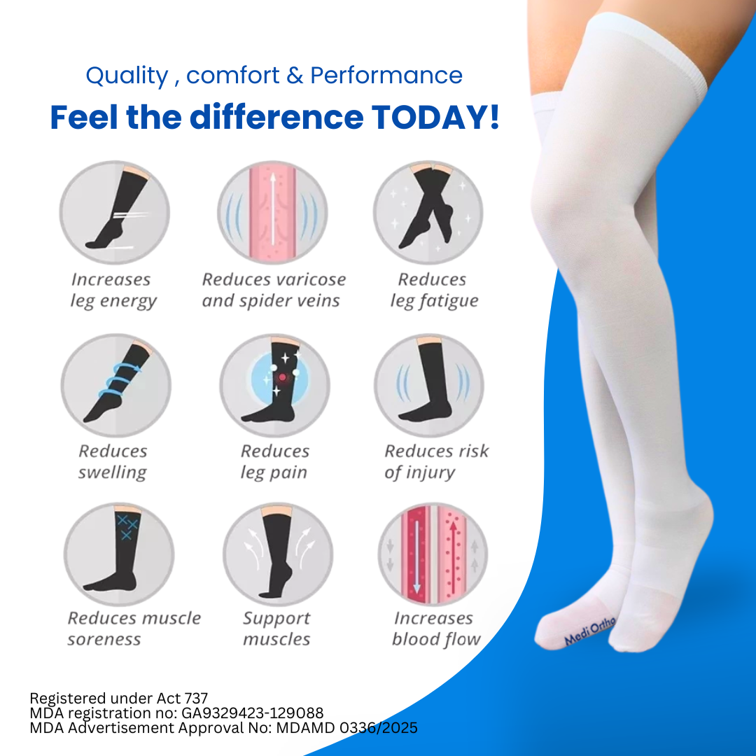 【MEDIORTHO 】TED STOCKING ANTI EMBOLISM HAMIL PANTANG COMPRESSION SOCK ...