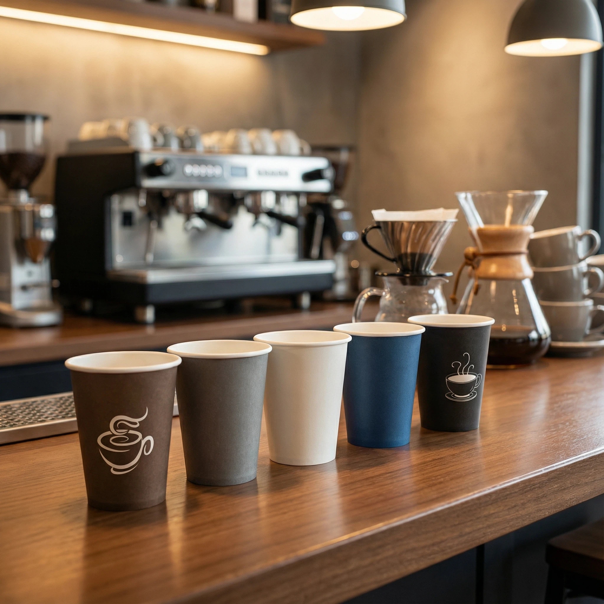 [300pcs] 4oz 8oz 10oz 12oz 16oz White Kraft Paper Cup/Various Design ...