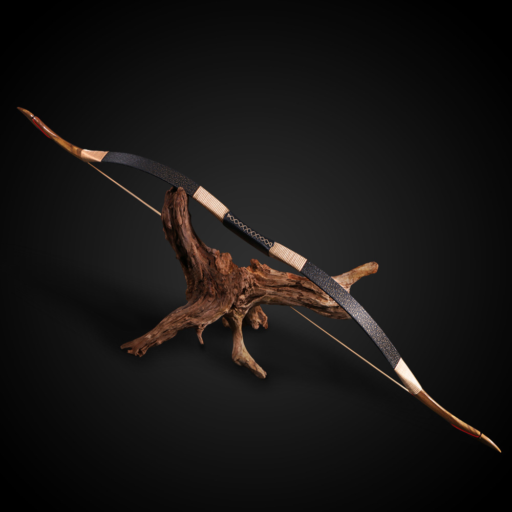 Black python pattern traditional bow and arrow, traditional archery ...