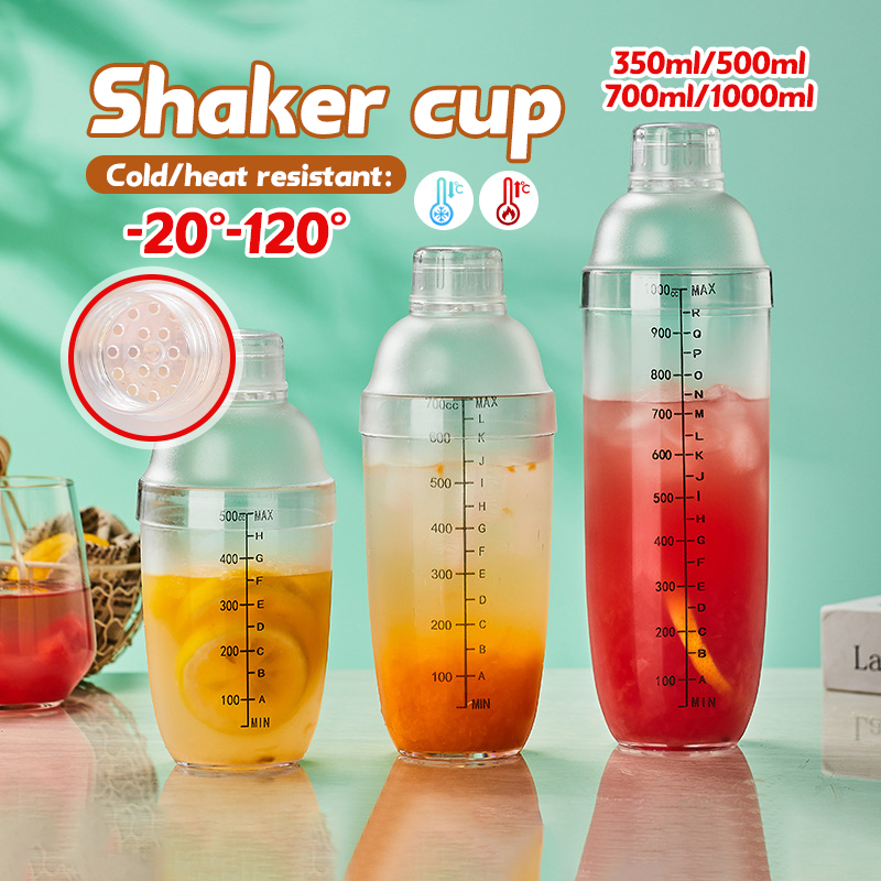 Cocktail Shaker 350ml/500ml/700ml /1000ml Home Shaker Bar Utensil ...