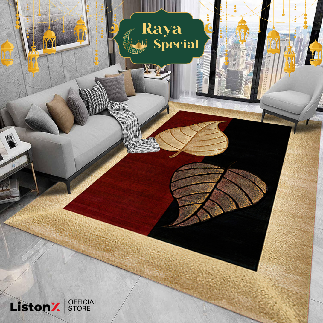 ( 🔥Raya Special 🔥) 3D Crystal Velvet Carpet | Soft & Anti-Slip Rug for ...