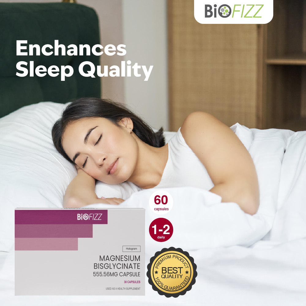 BIOFIZZ Magnesium Bisglycinate (30's x 2) for Fatigue, Muscle Cramps ...