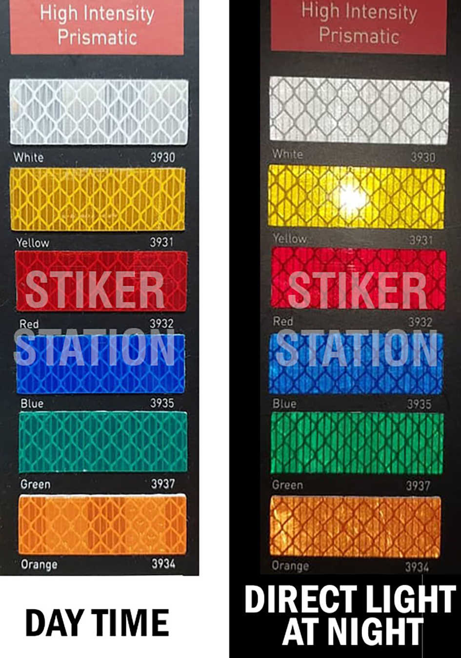 3M HIP STICKER - (High Intensity Grade Prismatic Reflective Sticker ...