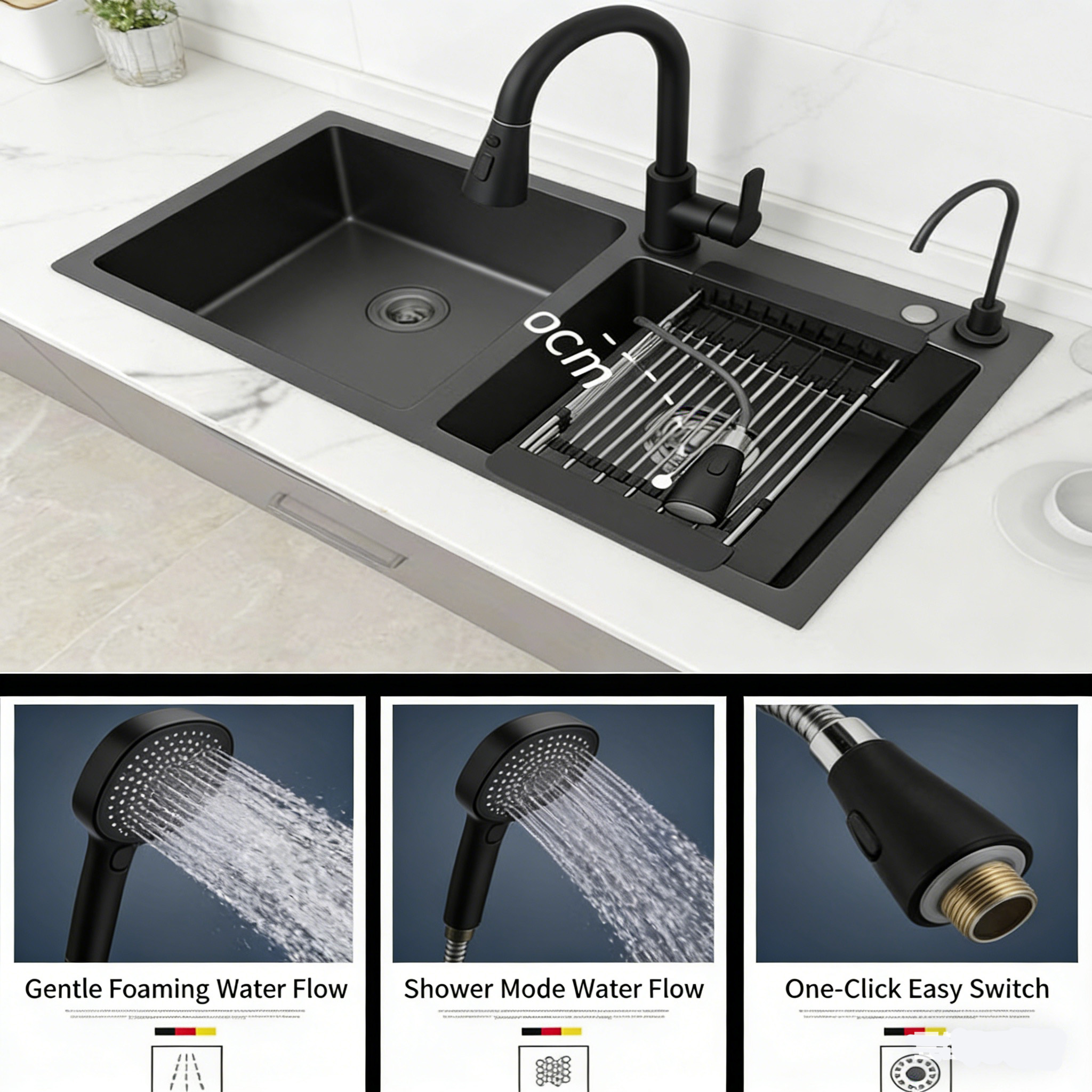 Nano Sinki Dapur Sink Stainless Steel Handmade Kitchen Singki ...