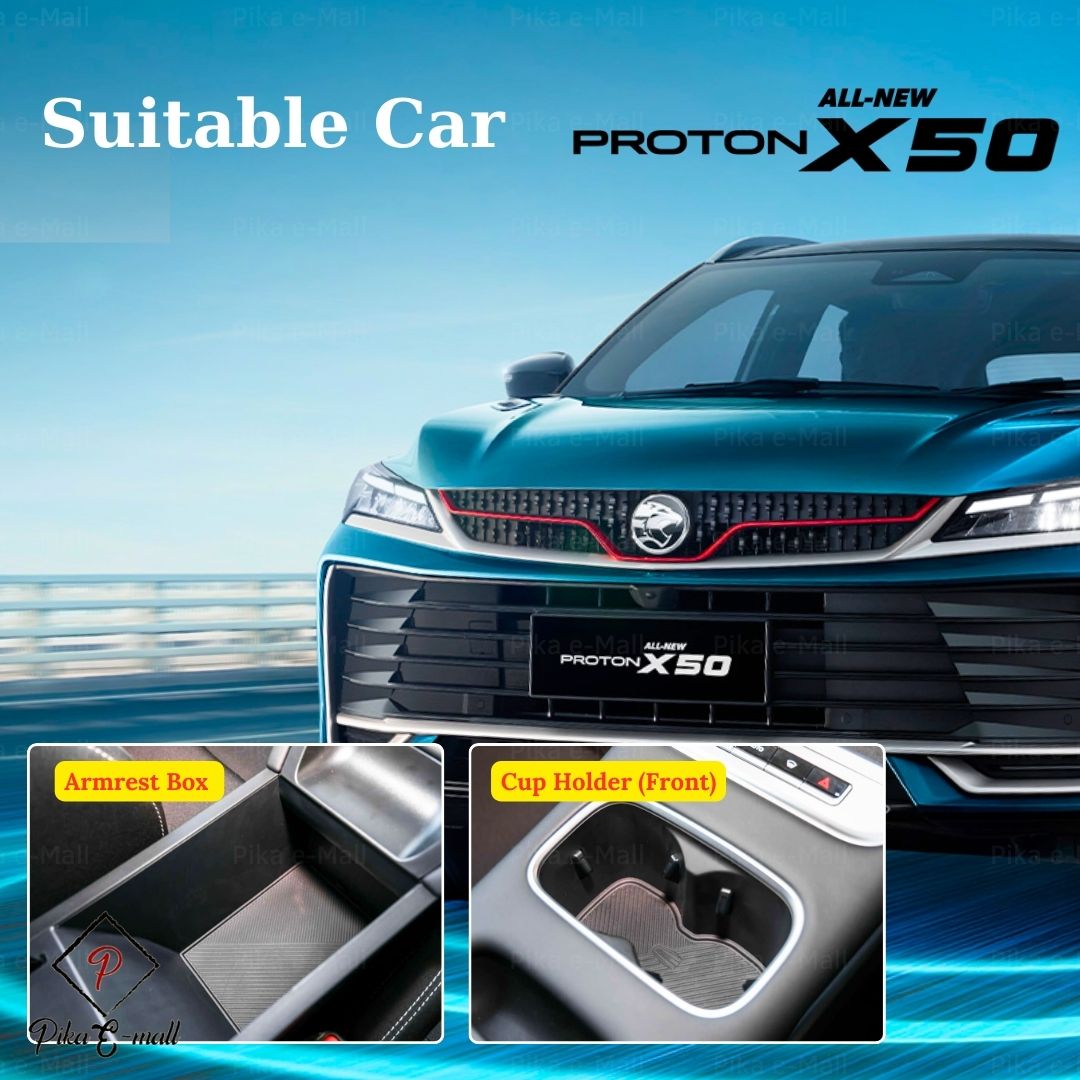NEW Proton X50 2025 - 2026 Armrest Box Central Tray Car Storage Box ...