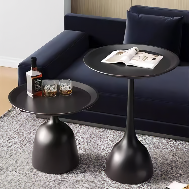 Side Table Nordic Coffee Table Round Table Meja Kopi Ruang Tamu Bedside ...