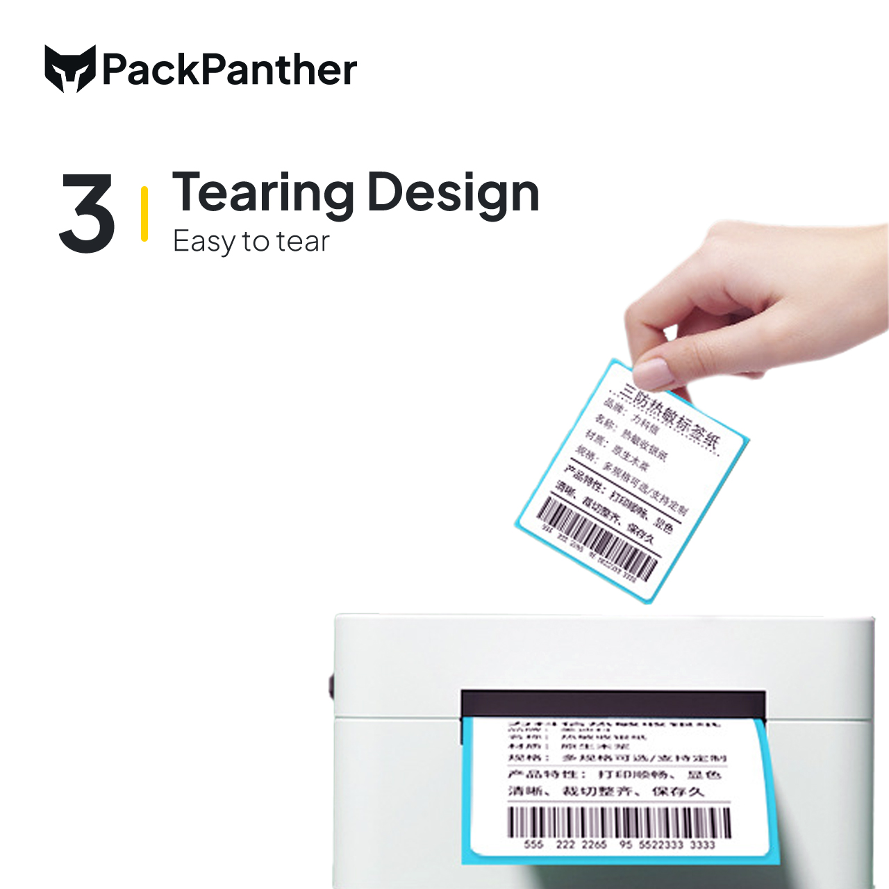 Thermal Label Sticker Roll Pelekat Barcode Product SKU Shipping POS ...
