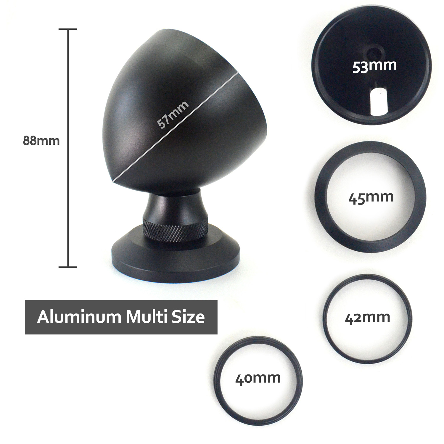 Aluminum Multi Diameter 53mm, 45mm, 42mm, 40mm Car Audio Tweeter Stand ...
