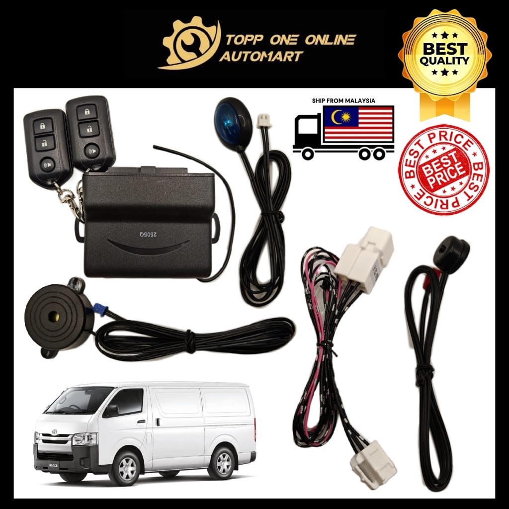 TOYOTA HIACE KDH200 2012-2026Y OEM PLUG N PLAY ALARM | Shopee Malaysia