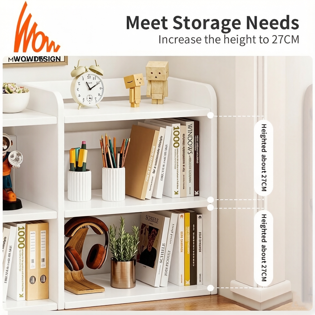 Desktop Rack Book Rack Desk Organizer Mangazine Document Book Shelf ...