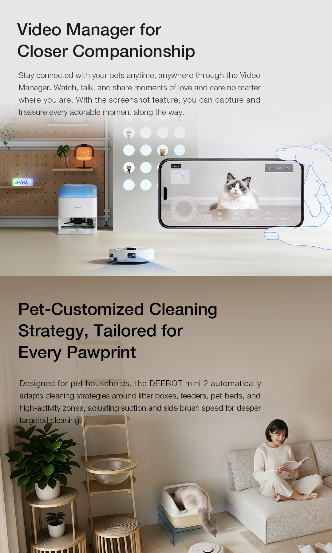[2026 NEW] DEEBOT Mini 2 Robot Vacuum Cleaner | 10000 PA | 63°C Hot Air ...
