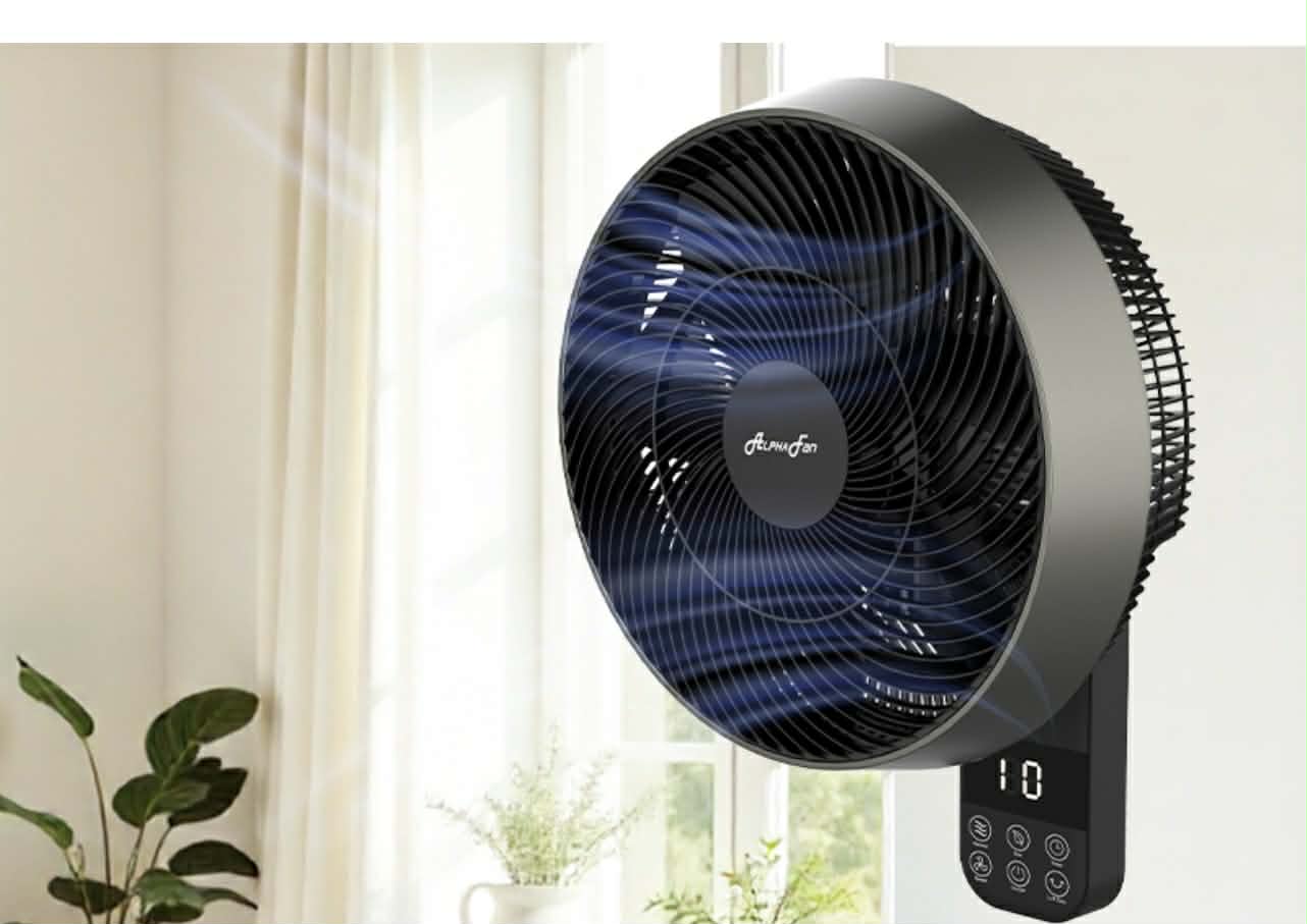 ALPHA MOTTO B32 Wall Fan 14 inches Blades 10 Speeds with Remote Control ...