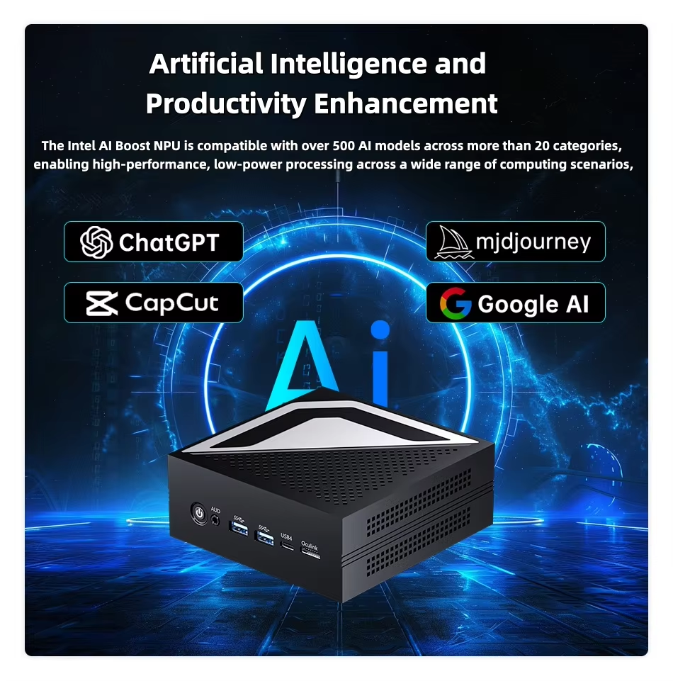 ORE T11 Intel ULTRA 9 185H AI Windows Mini PC 64GB DDR5 RAM 4TB NVME ...