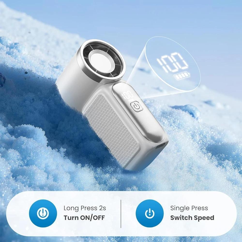 Yoromi X688 Mini Handheld Fan 3000mAh USB Rechargeable Portable Pocket ...