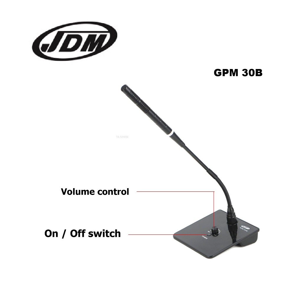 JDM GPM-30B Desktop Gooseneck Table Microphone Conference Mic Ceramah ...