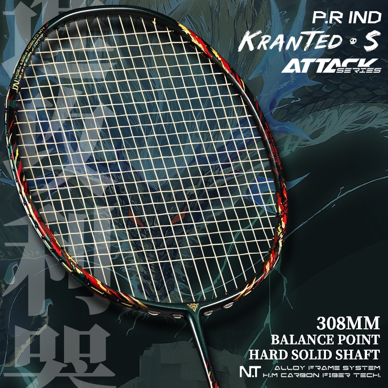 P.R IND KRANTED-S Badminton Racquet – Offensive Power Control Racquet ...