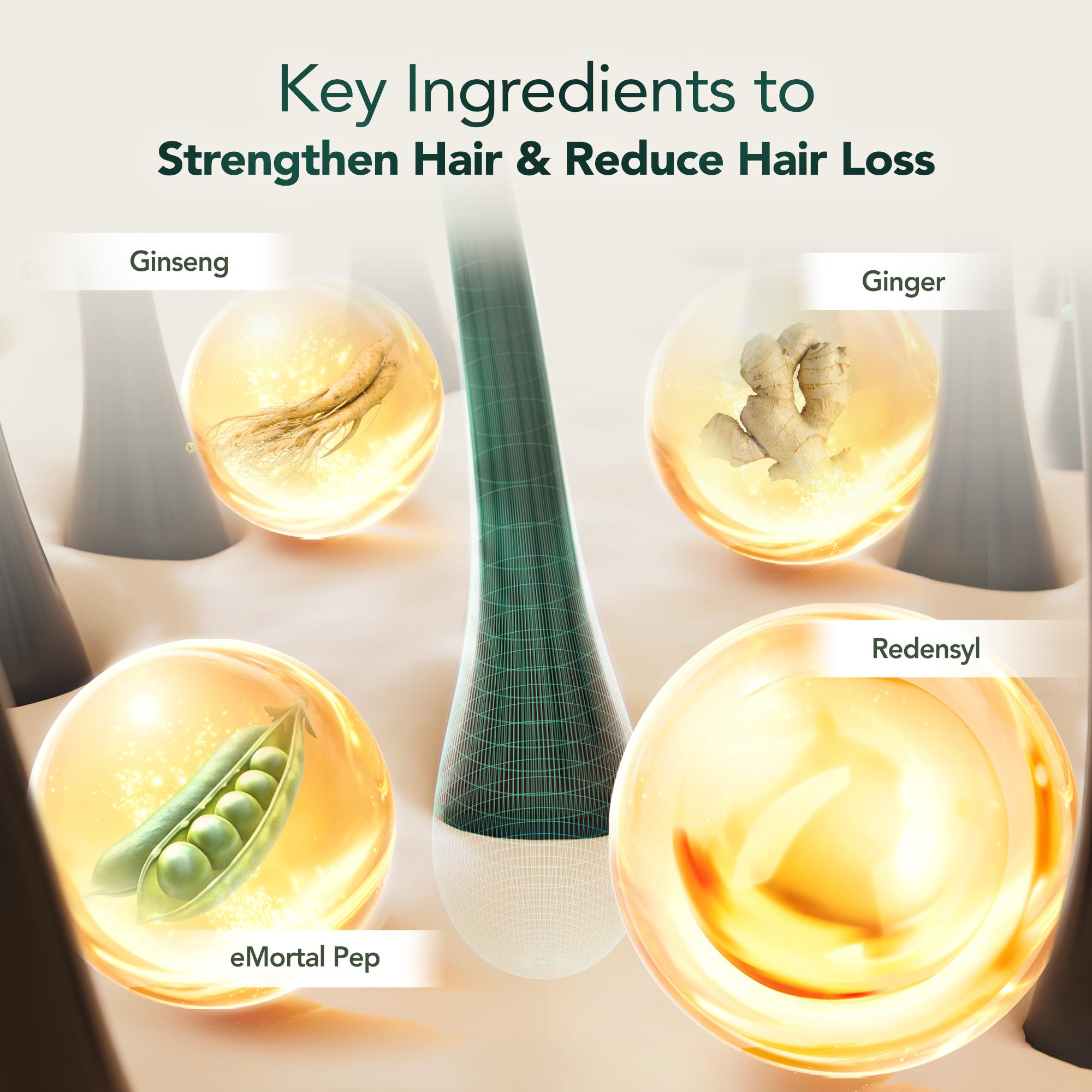 Lab On Hair Loss Control Shampoo - Anti HairFall with Redensyl Ginger ...