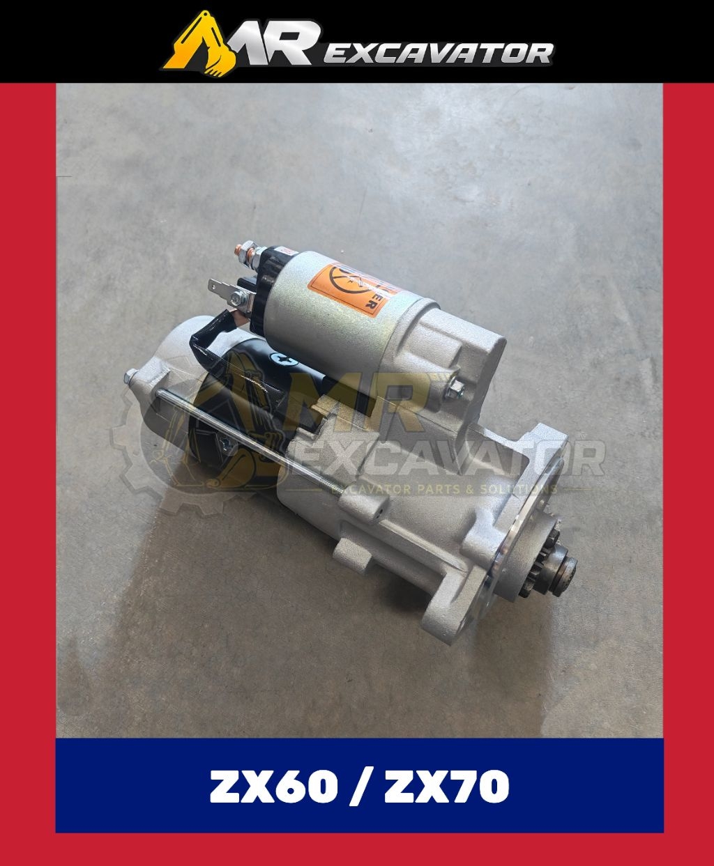Hitachi Zaxis ZX60 ZX70 4JG1 Isuzu Engine Excavator Starter Motor 24V ...