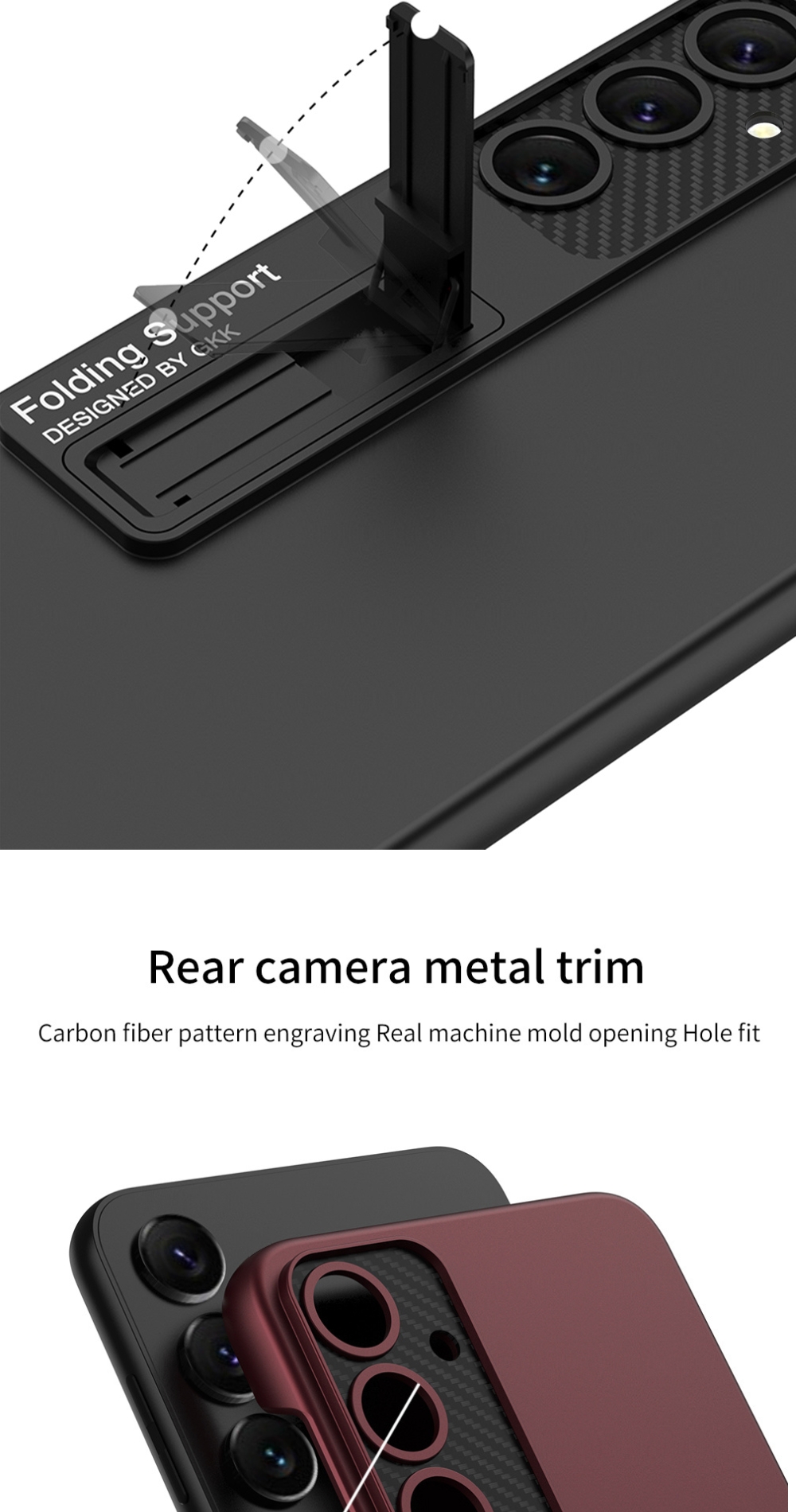 GKK Case for Samsung Galaxy S24 Plus S24 Kickstand Shockproof Phone ...