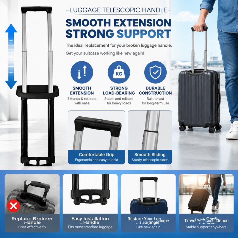 20/22Inch Telescopic Pull Rod For Luggage Repair | Shopee Malaysia