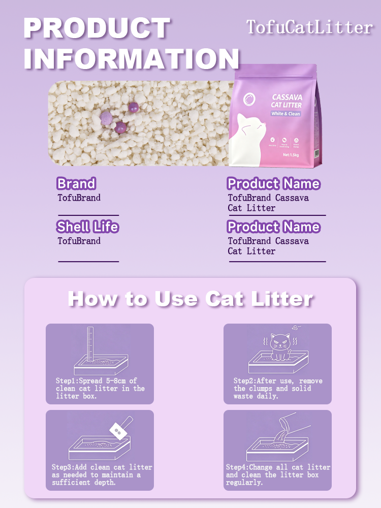 TaBond 【Buy 4 Get 6】Cassava Cat Litter 6 Bags 30L Pasir Kucing Ubi ...