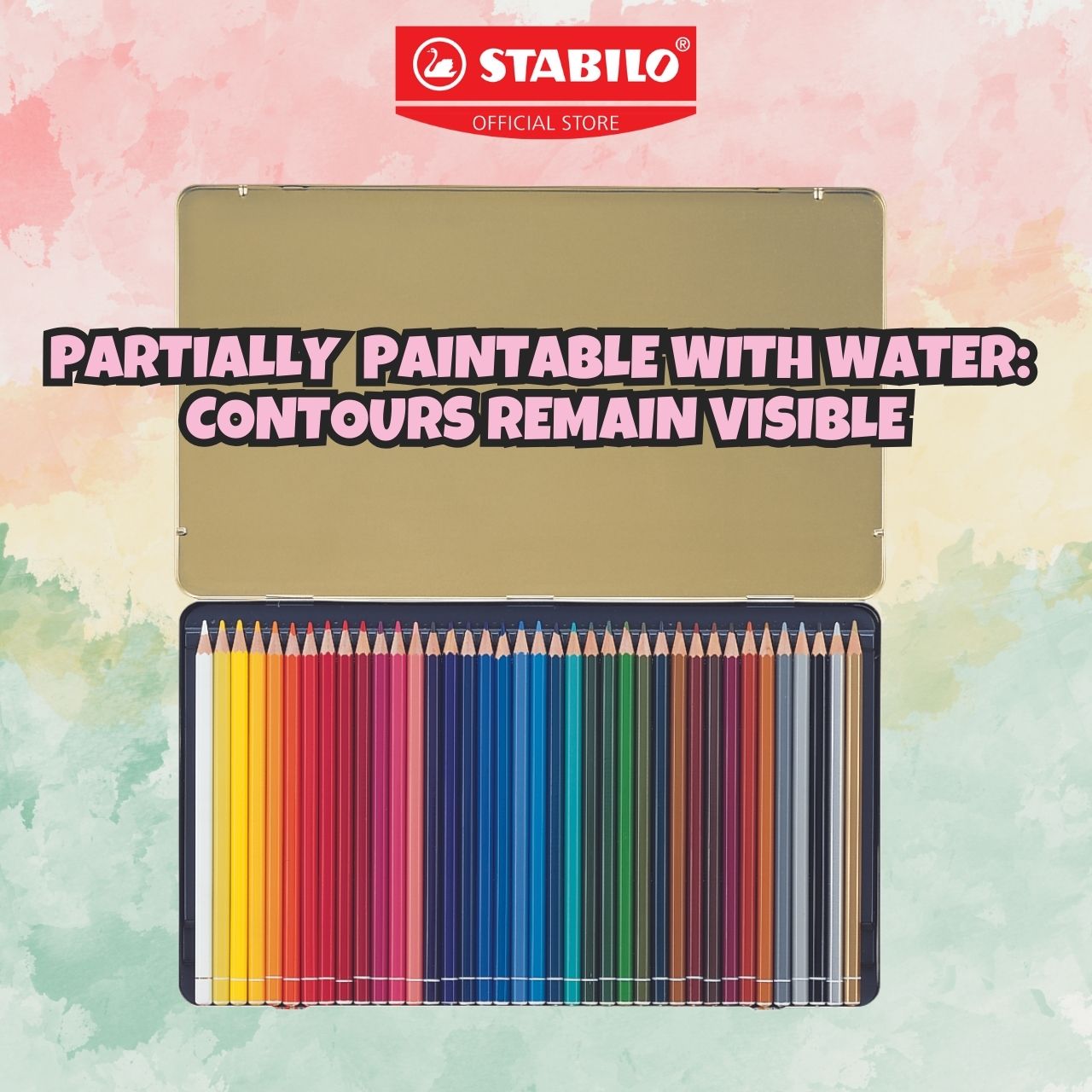 STABILO Original Art Colour Pencil/ Pensel Warna For Hair-Thin & Clean ...